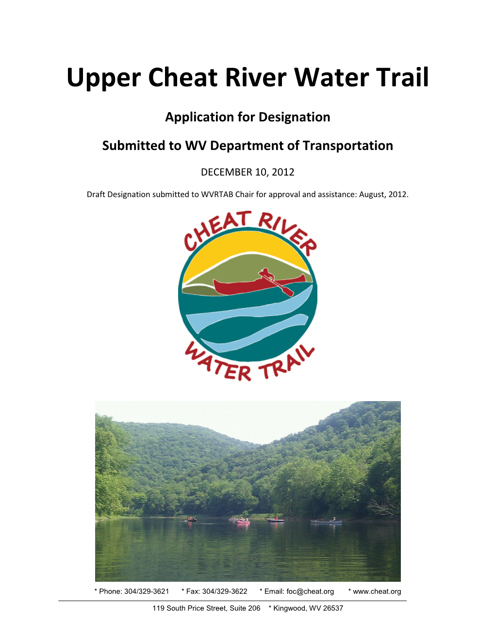 Upper Cheat River Water Trail
