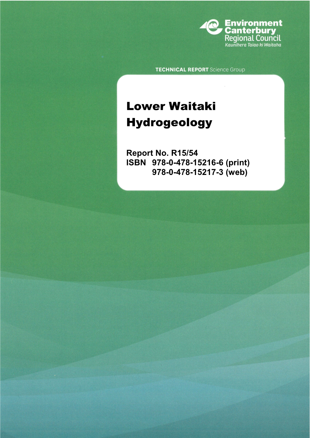Lower Waitaki Hydrogeology