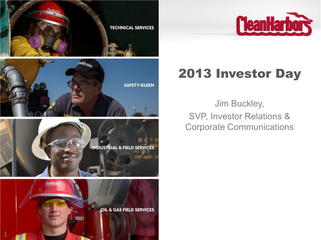 2013 Investor Day