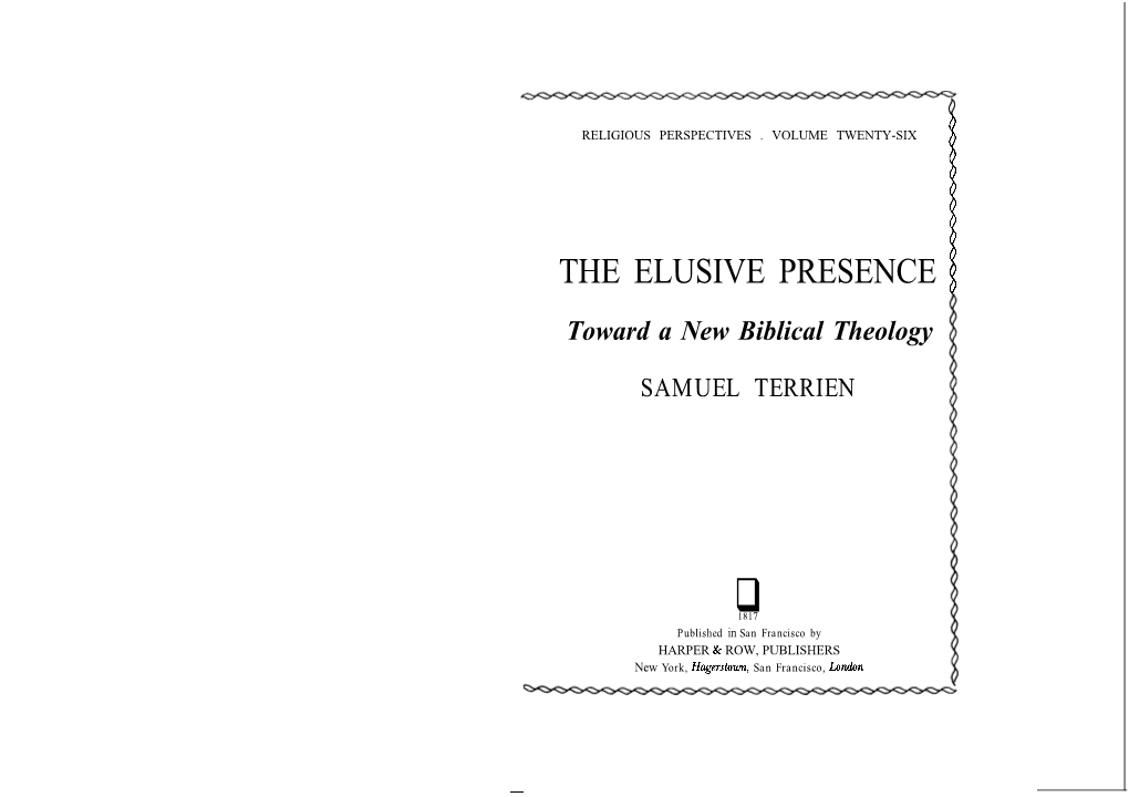 The Elusive Presenceb