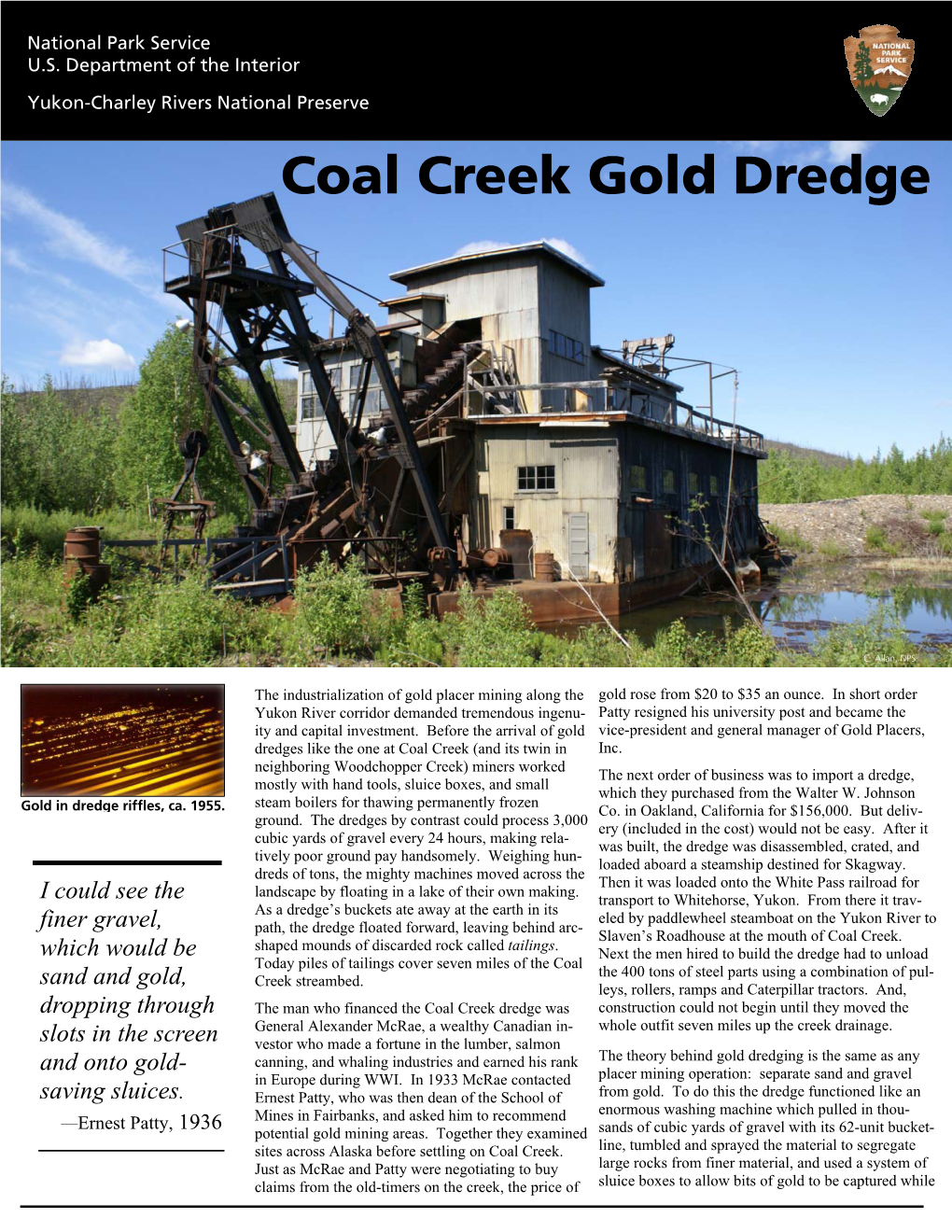 Coal Creek Gold Dredge