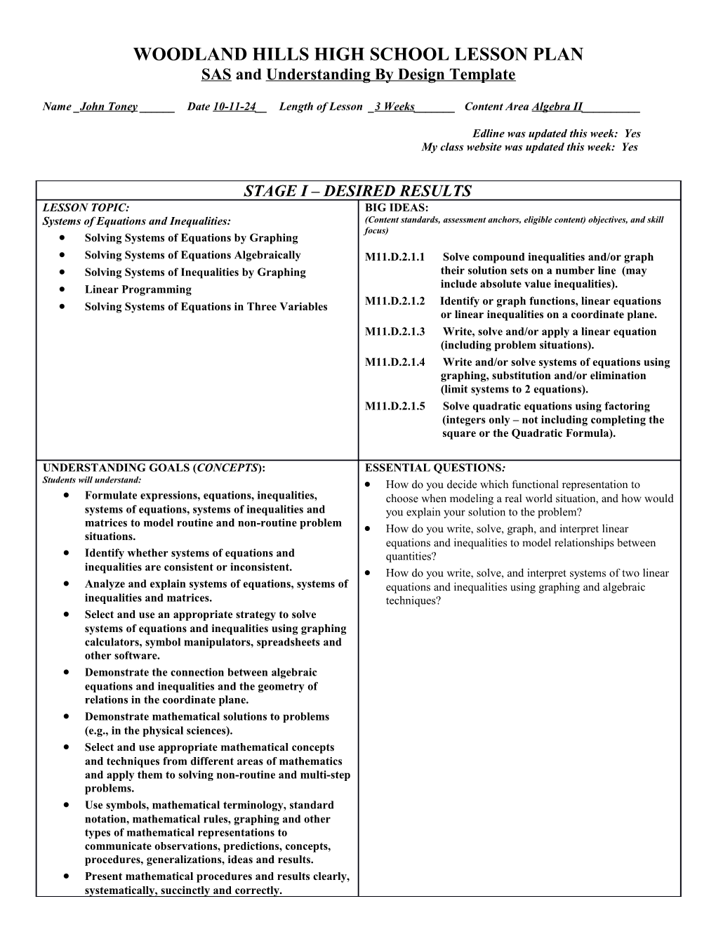 Fairless Elementary School Lesson Plan s6