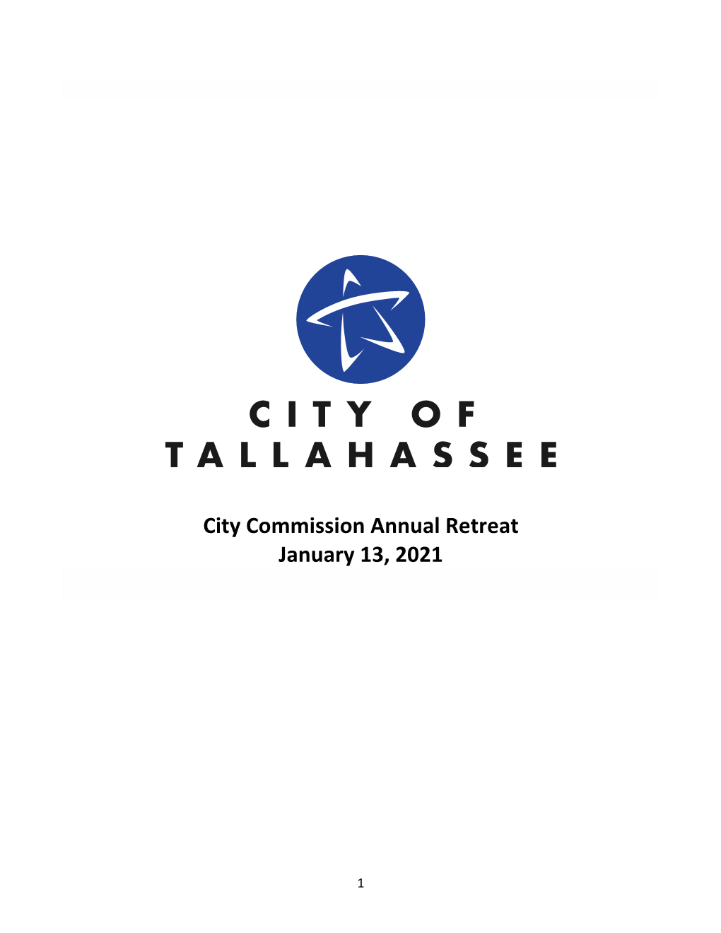 City Commission Annual Retreat January 13, 2021