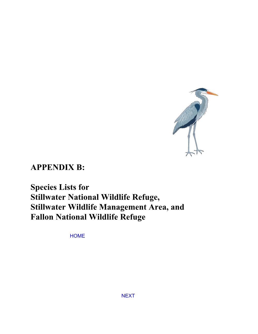 Bird Species List