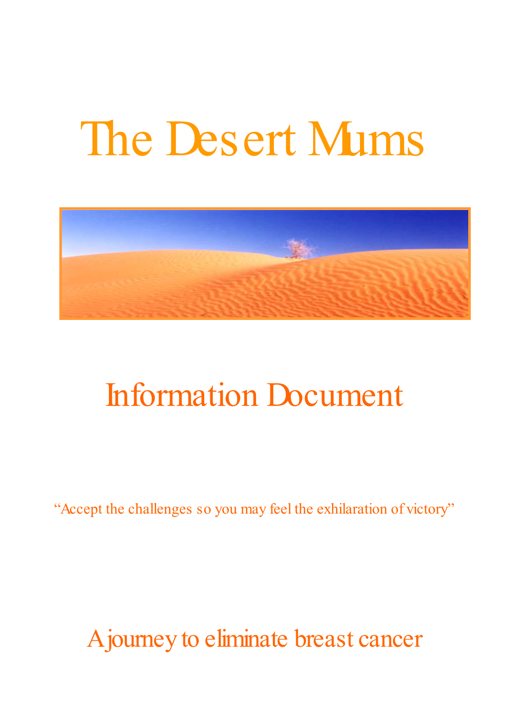The Desert Mums