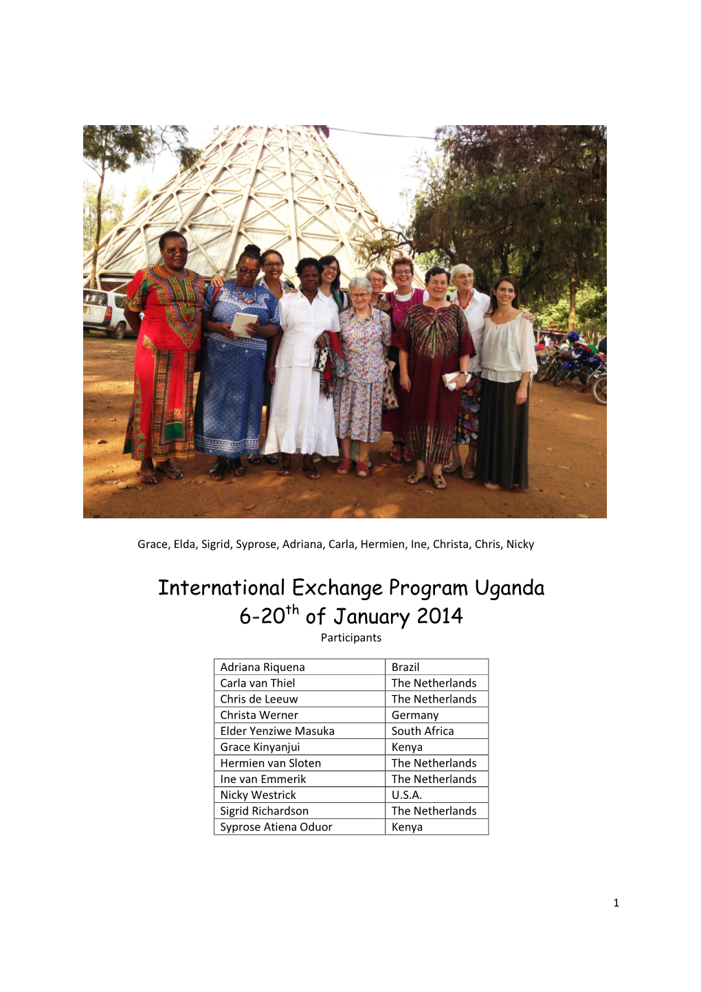 International Exchange Program Uganda REPORT