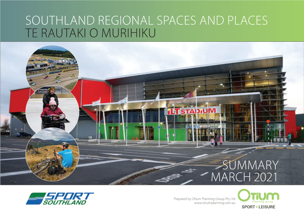 Southland Regional Spaces and Places Te Rautaki O Murihiku