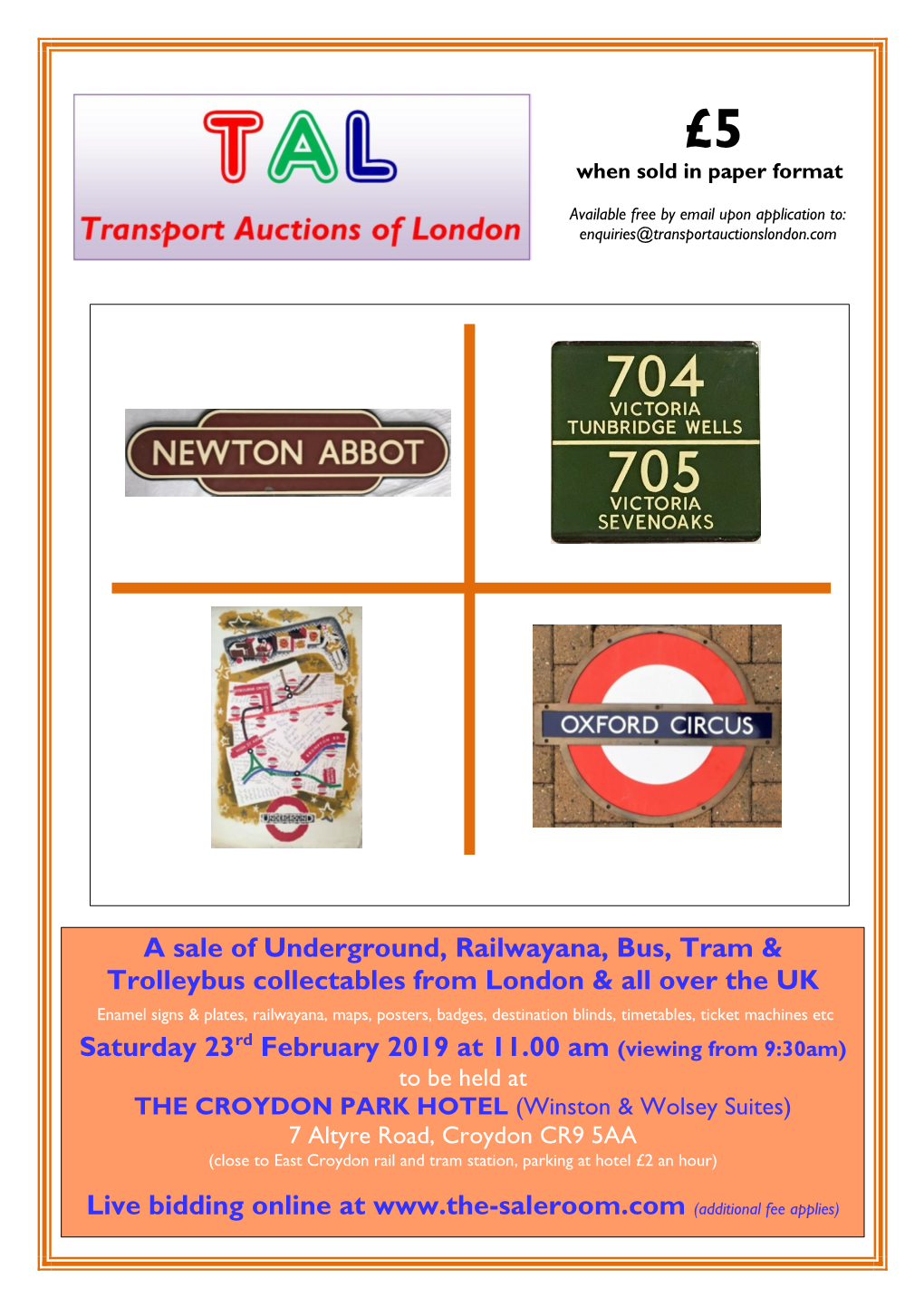 A Sale of Underground, Railwayana, Bus, Tram & Trolleybus Collectables