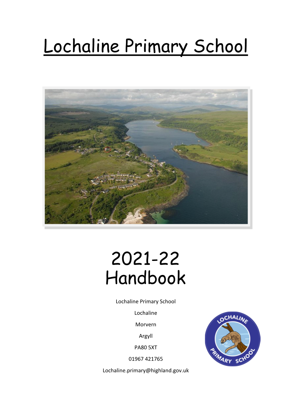 Lochaline Primary School 2021-22 Handbook