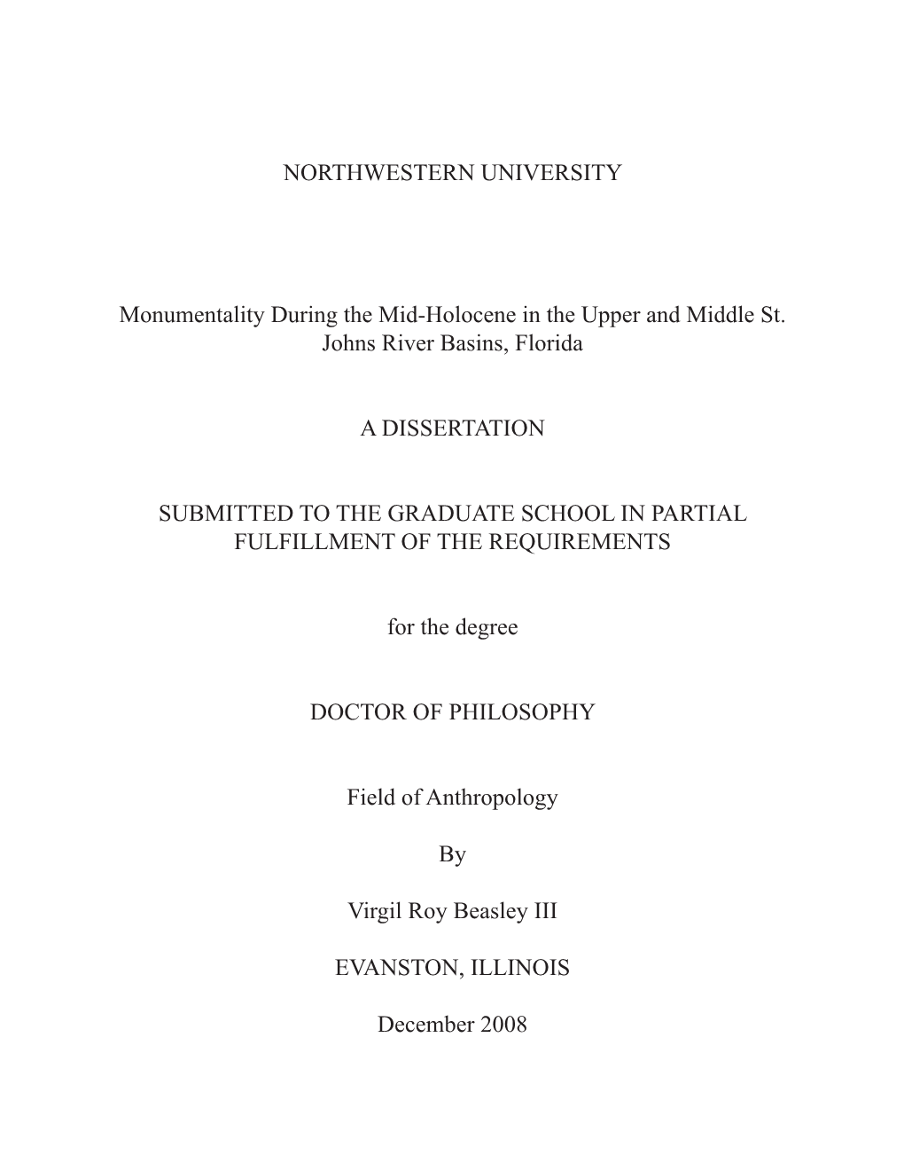 Monumentality Duing the Mid-Holocene in the Upper And