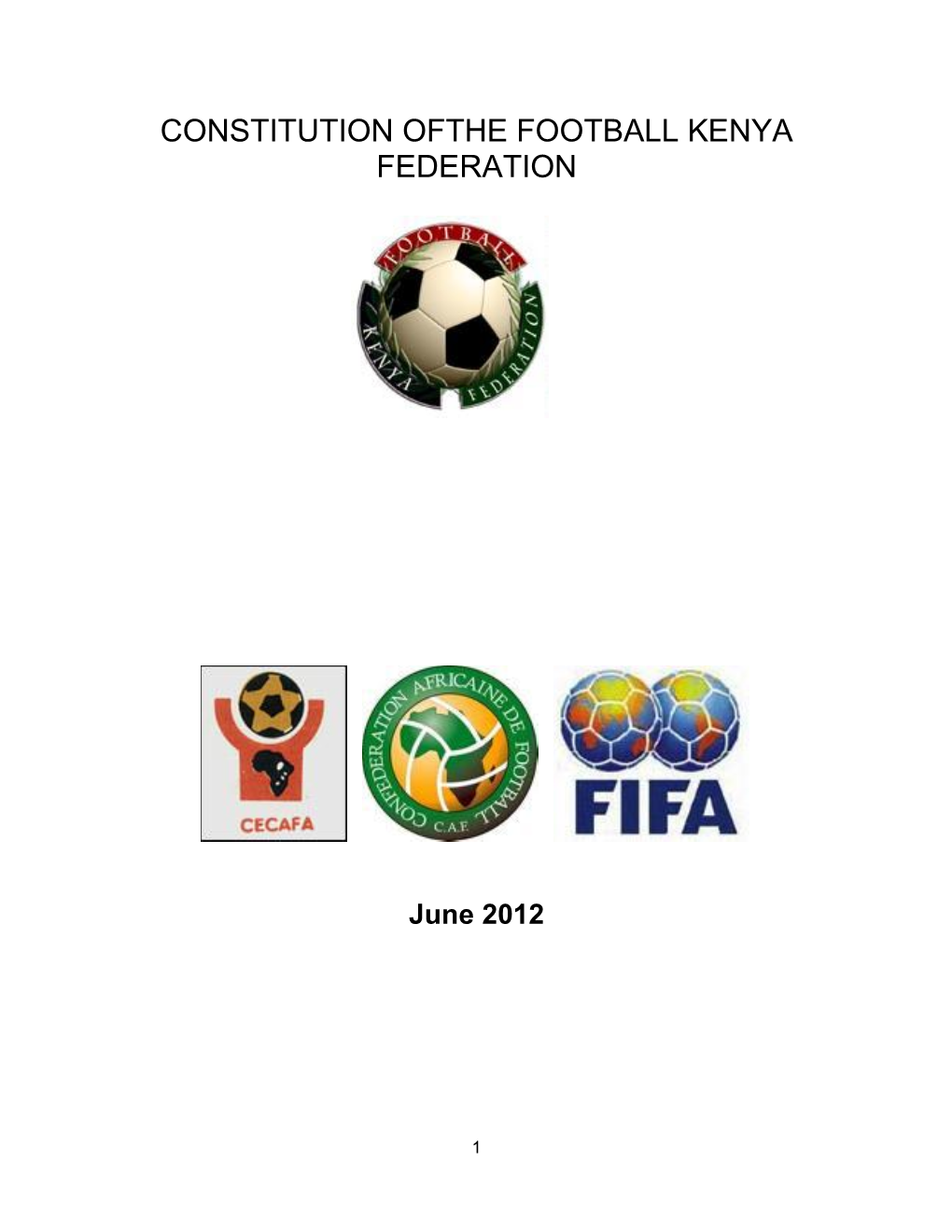 0621 Revised FKF Constitution for FIFA Approval