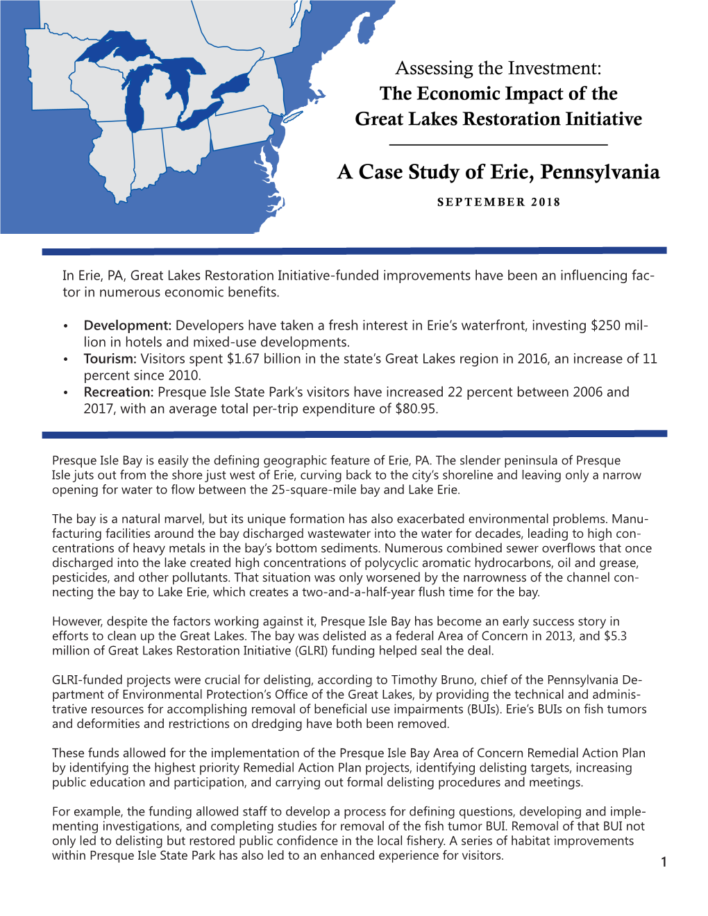 1 in Erie, PA, Great Lakes Restoration Initiative-Funded Improvements