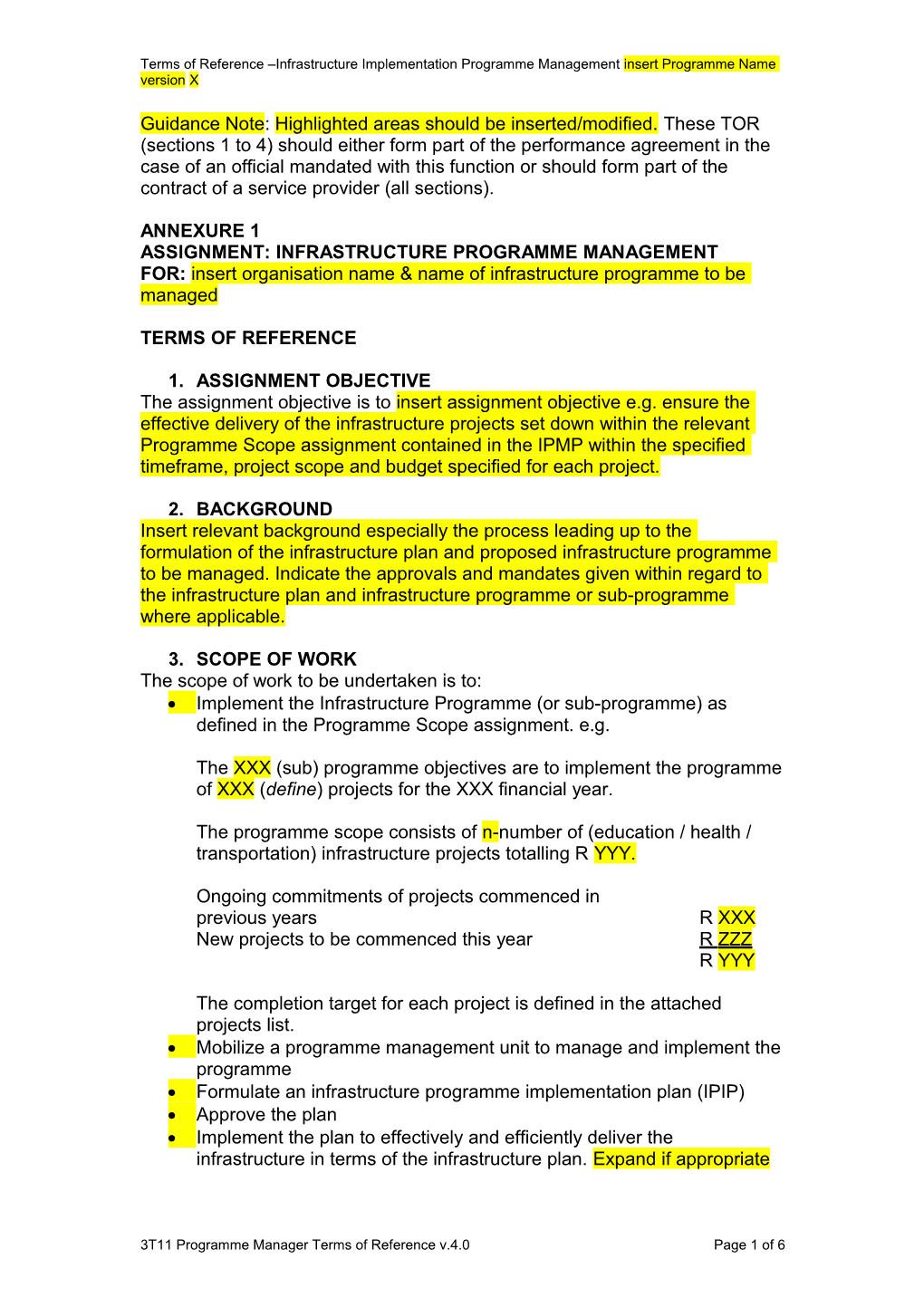 DP2-S07 Terms of Reference for a Programme Manager (Implementing Agent) V4-0