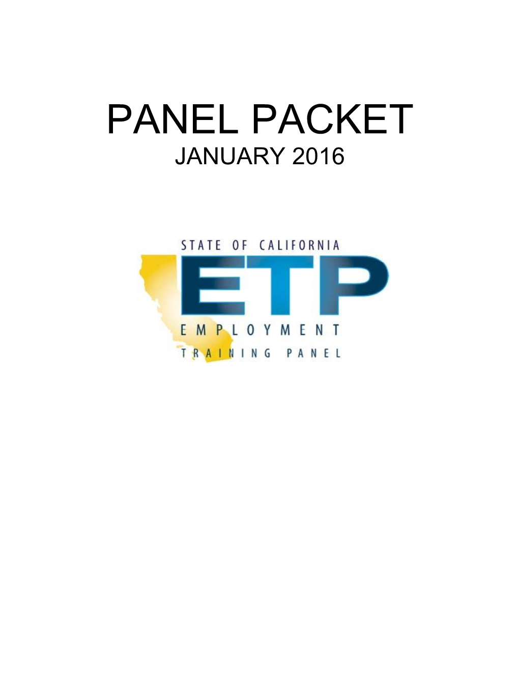 January 2016 Panel Packet