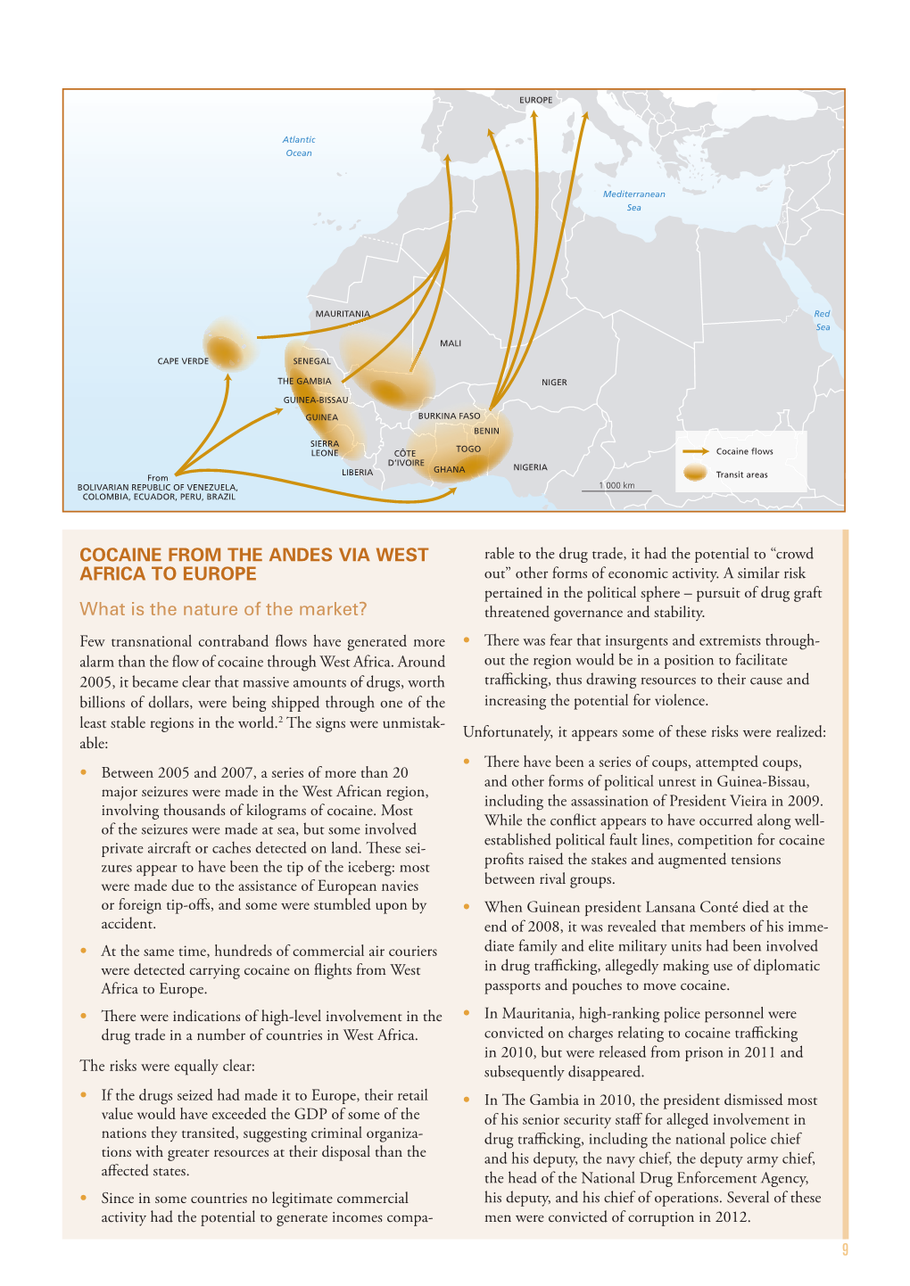 The Flows: Cocaine from the Andes Via West Africa to Europe