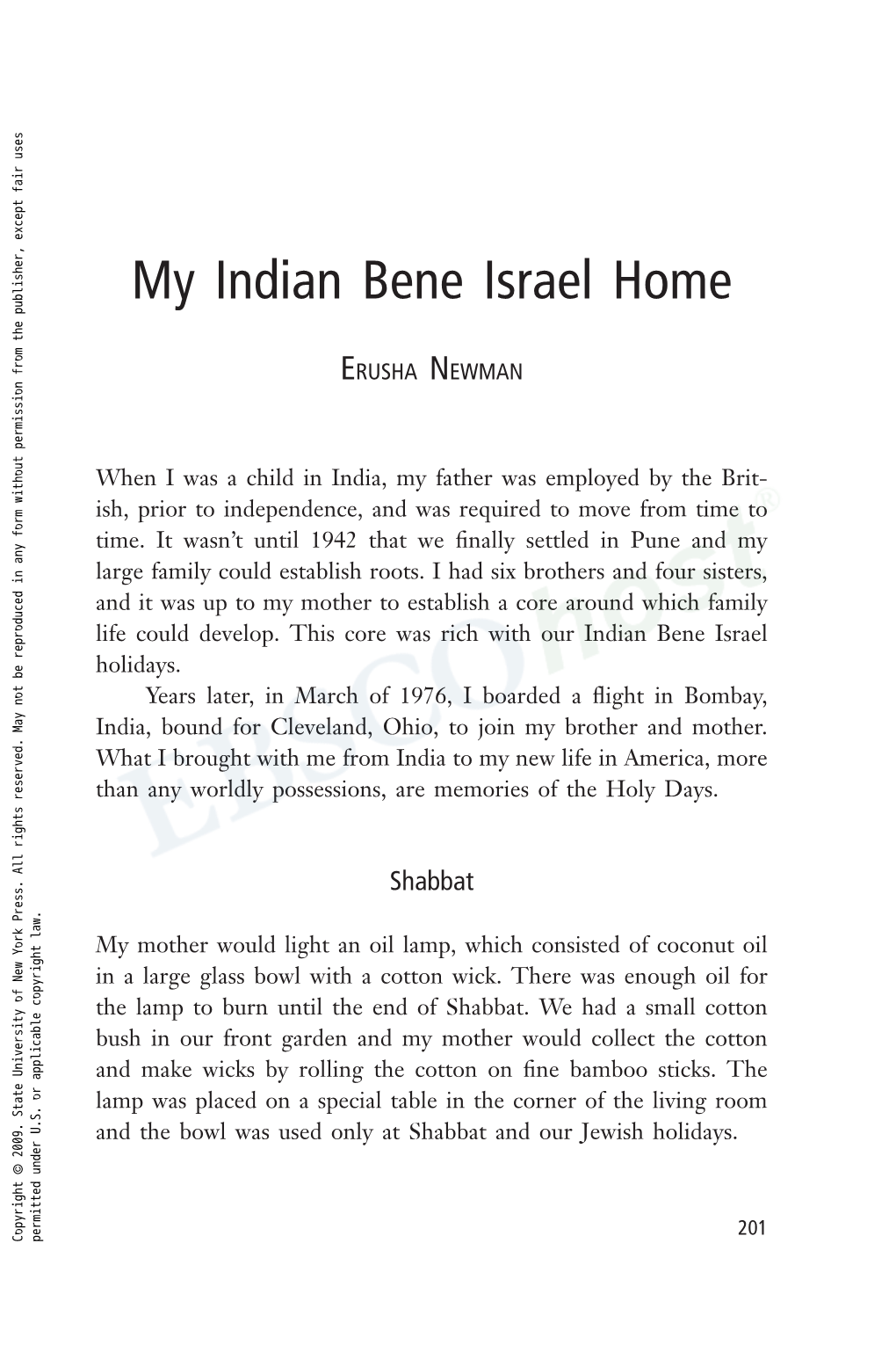 My Indian Bene Israel Home