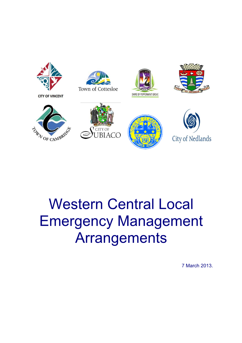 Western Central Local Emergency Management Arrangements
