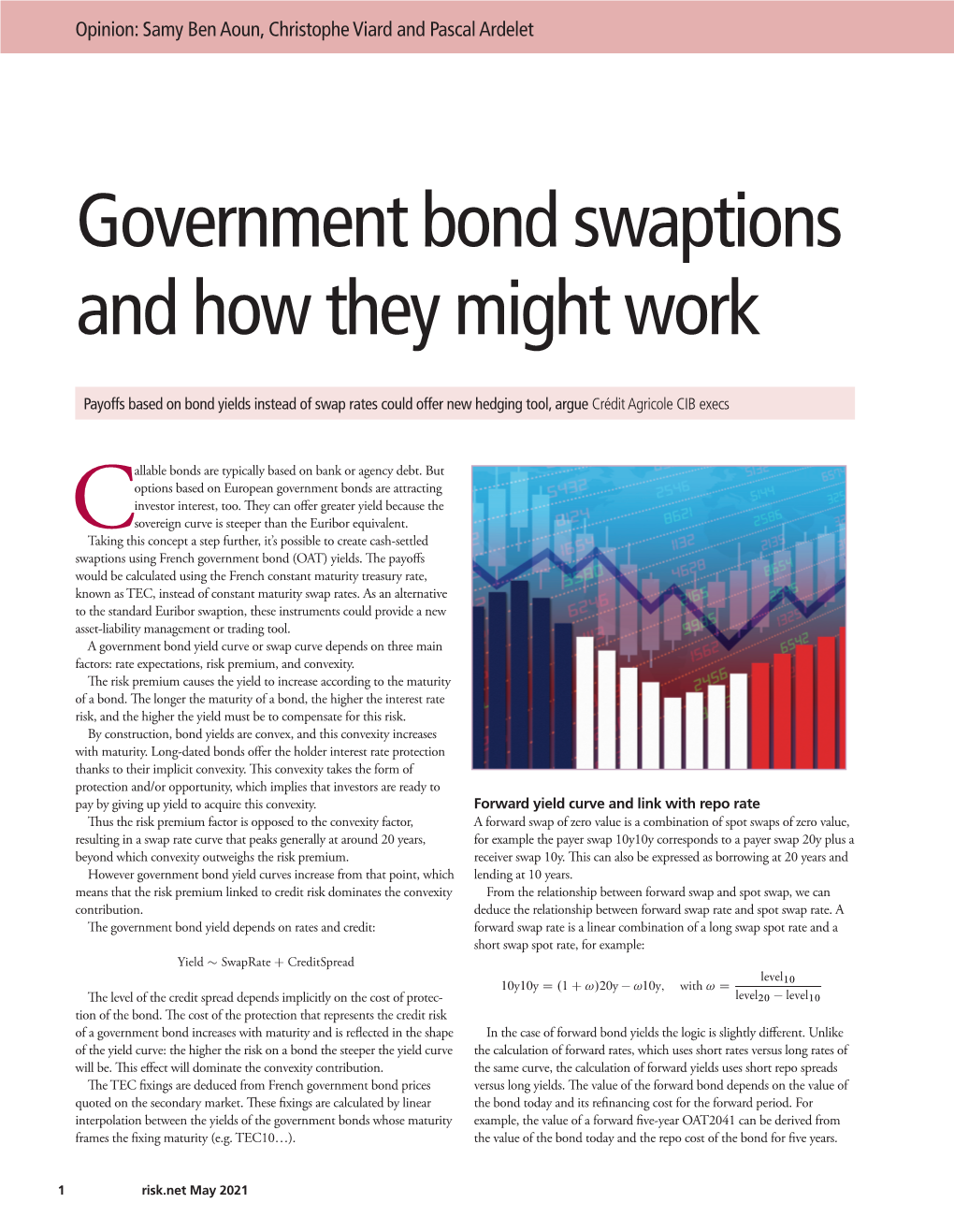 Government Bond Swaptions and How They Might Work