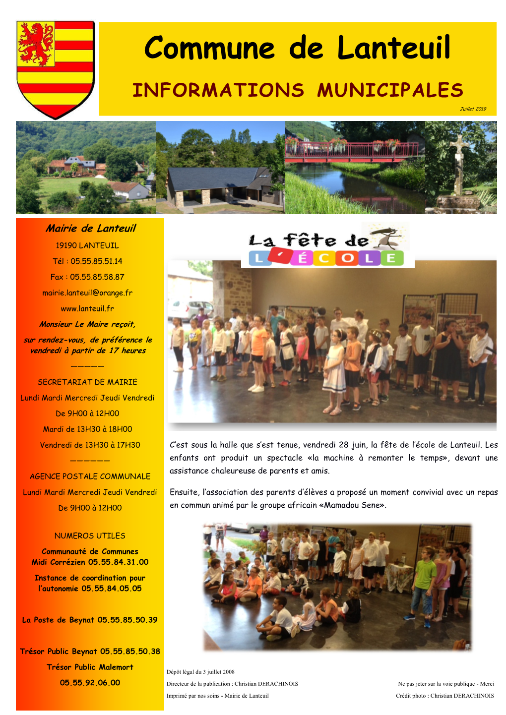 Lanteuil INFORMATIONS MUNICIPALES Juillet 2019