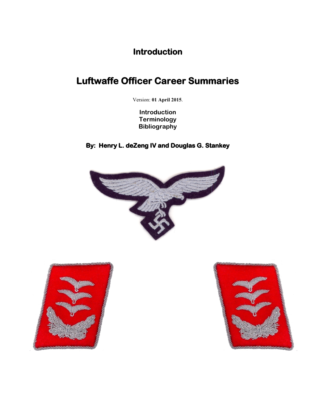 Luftwaffe Officer Career Summaries