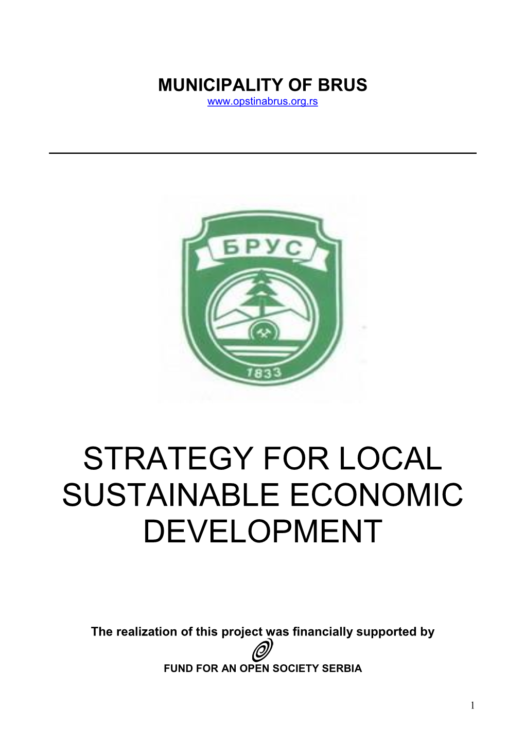 Strategy for Local Sustainable Economic Development