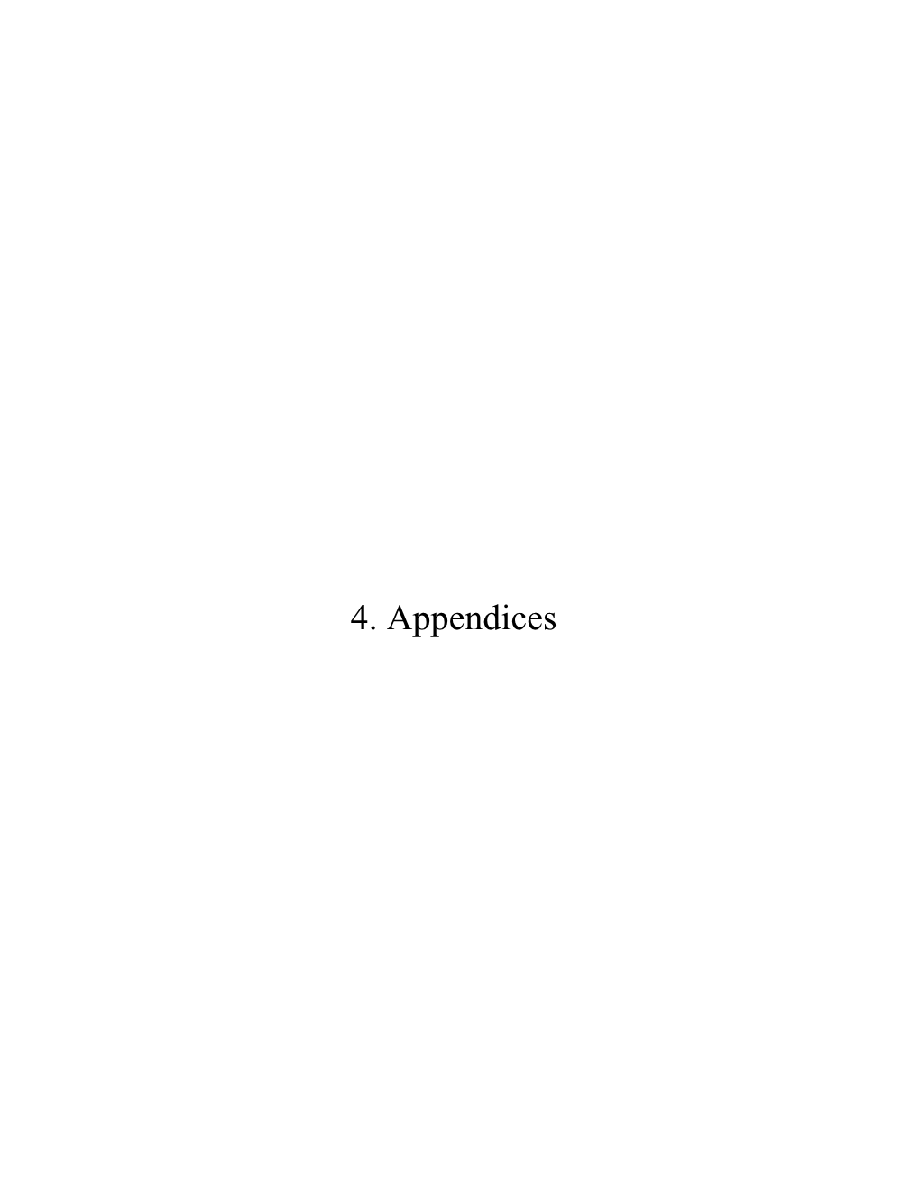 4. Appendices