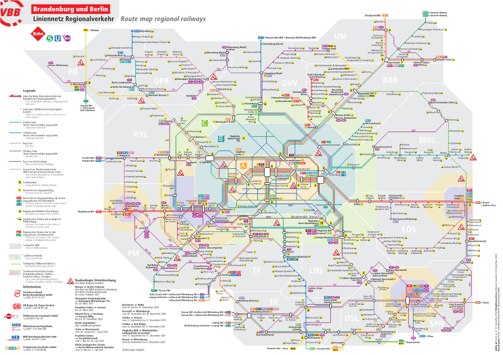 Liniennetz S+U-Bahn Mit Regionalverkehr