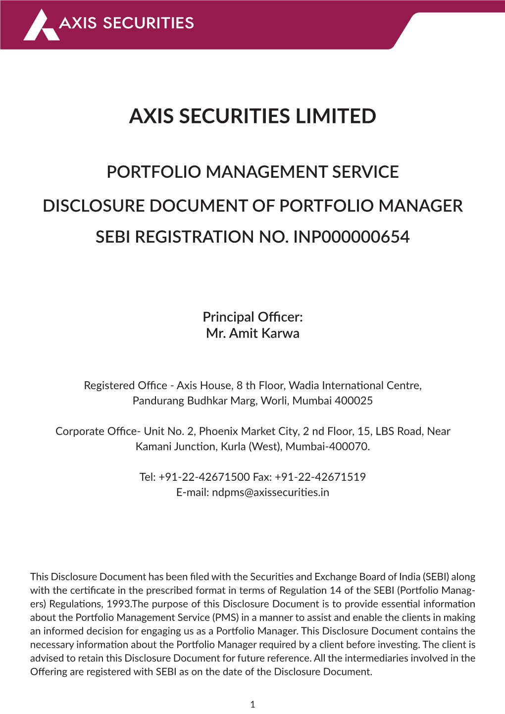 Axis Securities Limited