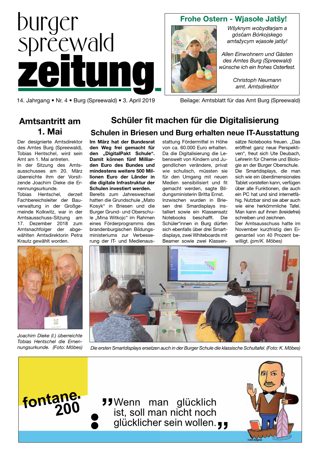 Burger Spreewald-Zeitung Nr. 04/2019 Vom