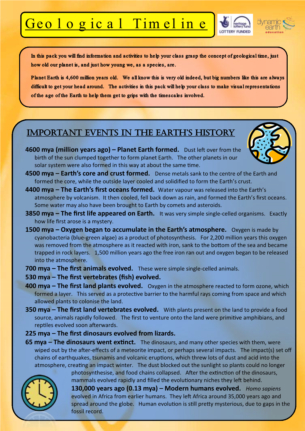 Geological Timeline