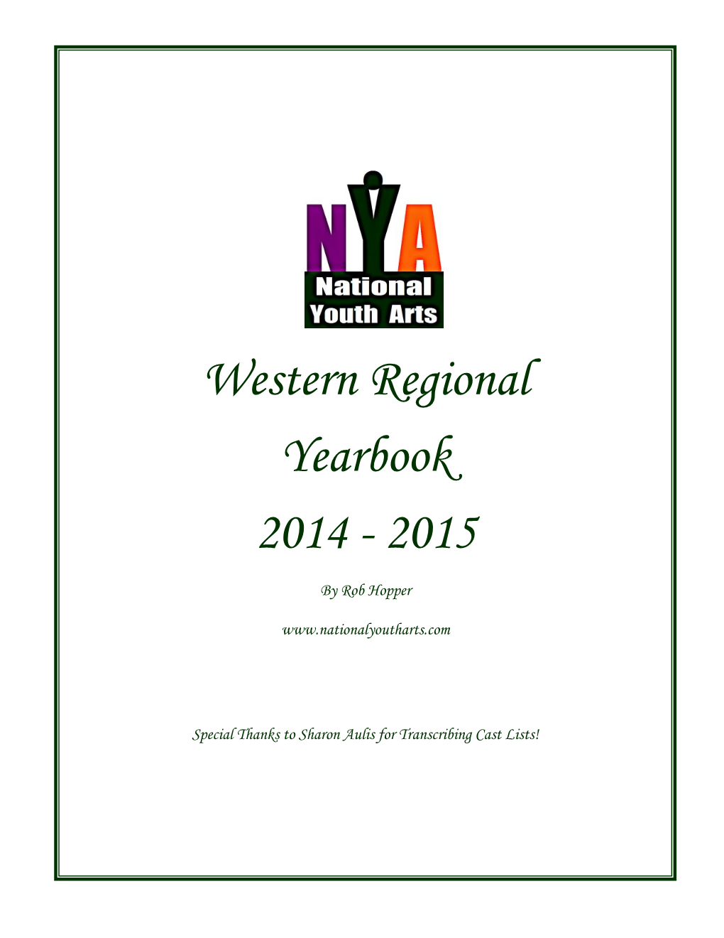 Western Regional Yearbook 2014