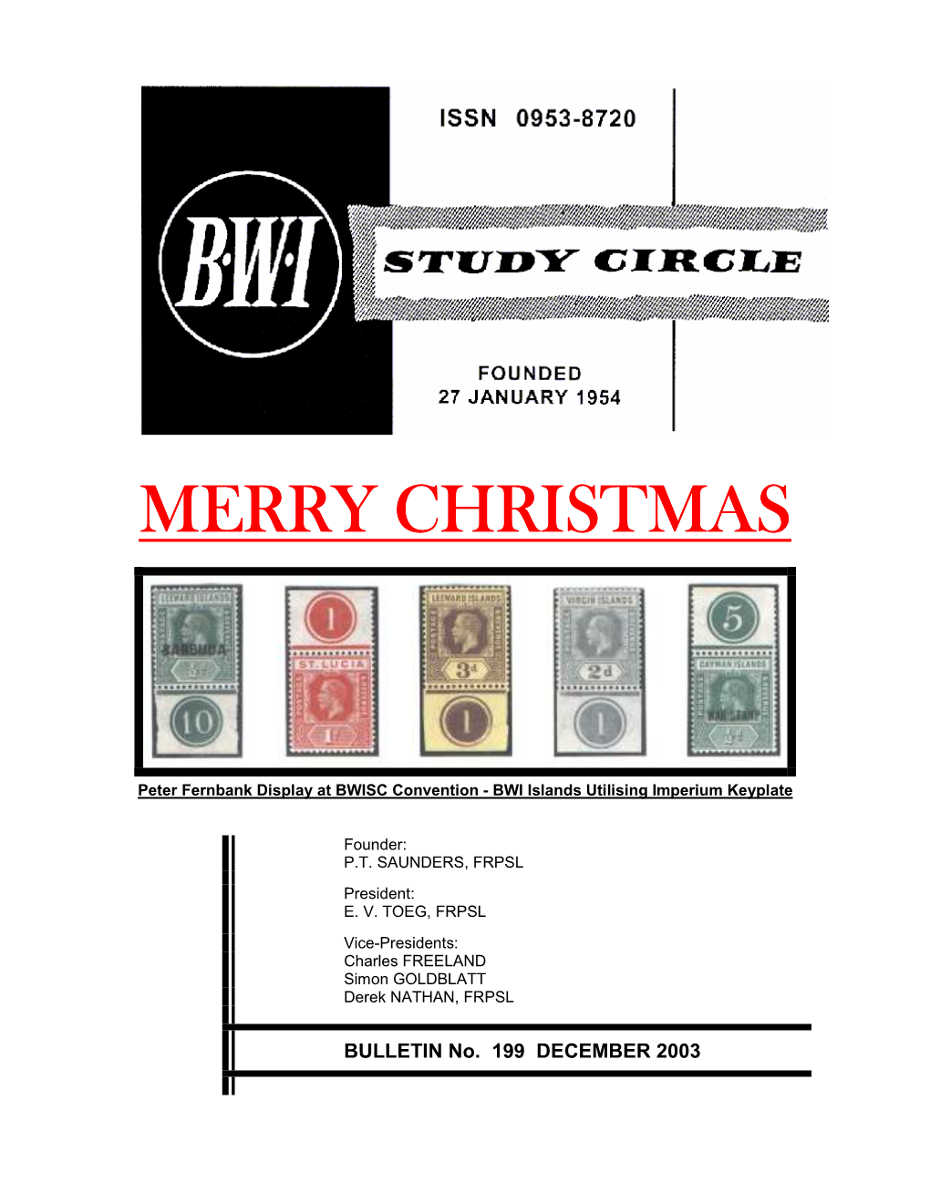 BWISC Bulletin 199 Dec 2003