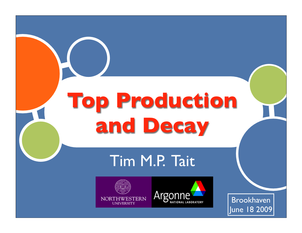 Top Production and Decay Tim M.P