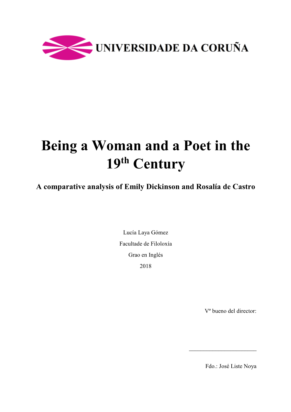 Being a Woman and a Poet in the 19Th Century