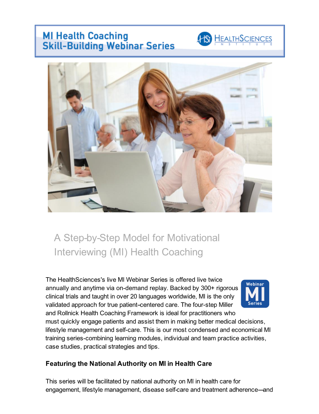 A Step-By-Step Model for Motivational Interviewing (MI) Health Coaching