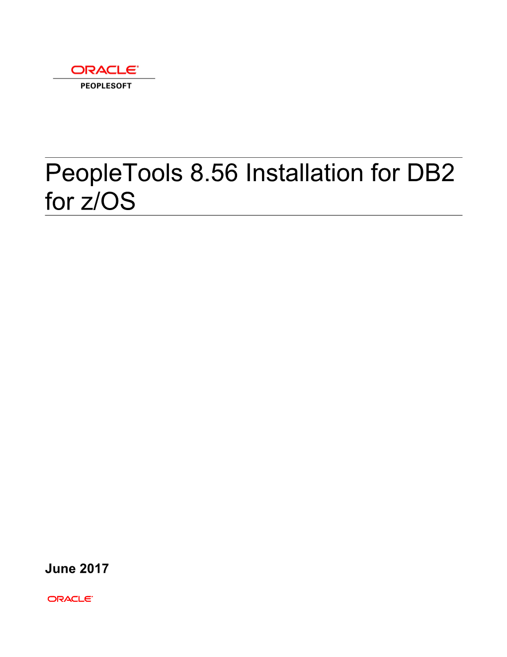 Peopletools 8.56 Installation for DB2 for Z/OS