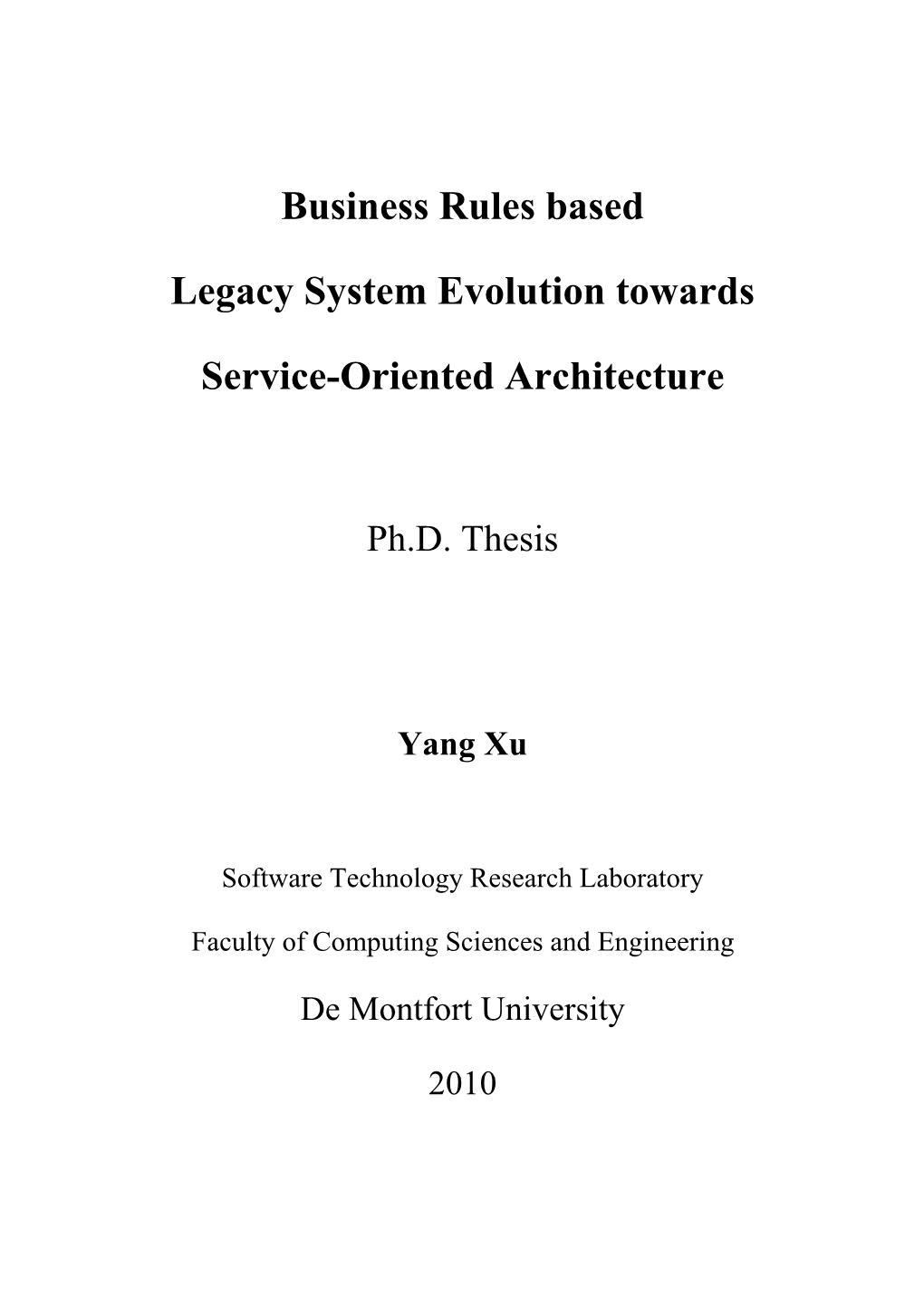 Business Rules Based Legacy System Evolution Towards Service