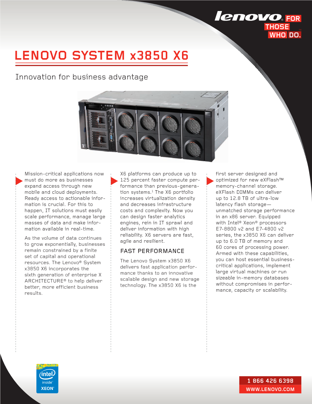 LENOVO SYSTEM X3850 X6