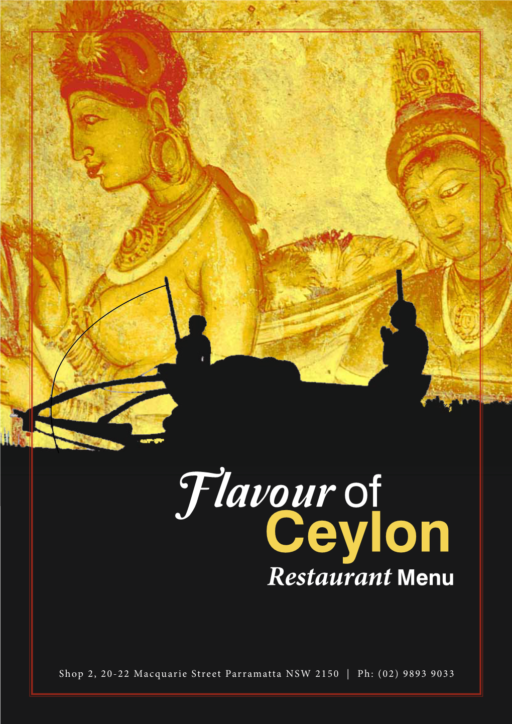 Ceylon Restaurant Menu