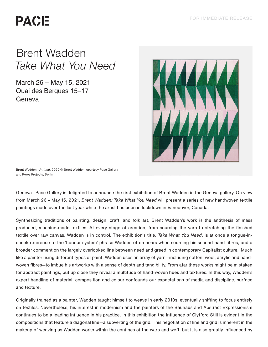 Brent Wadden Take What You Need