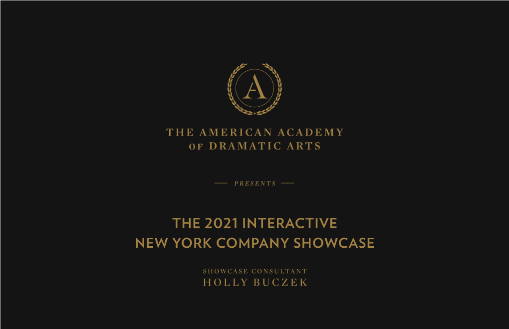The 2021 Interactive New York Company Showcase