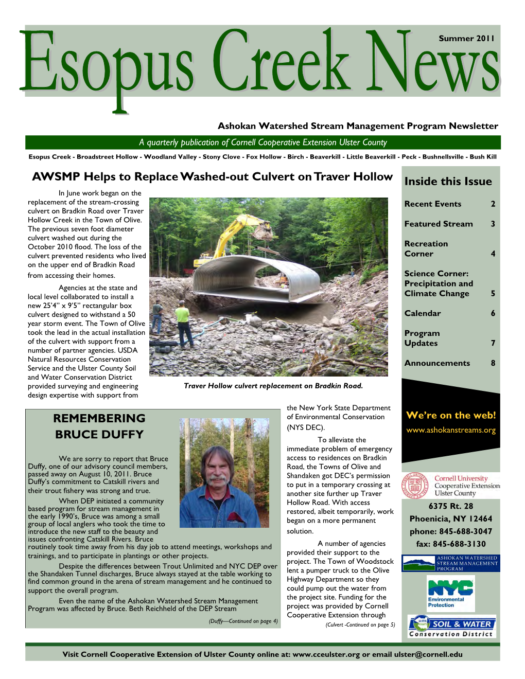 Esopus Creek News 2011 Summer
