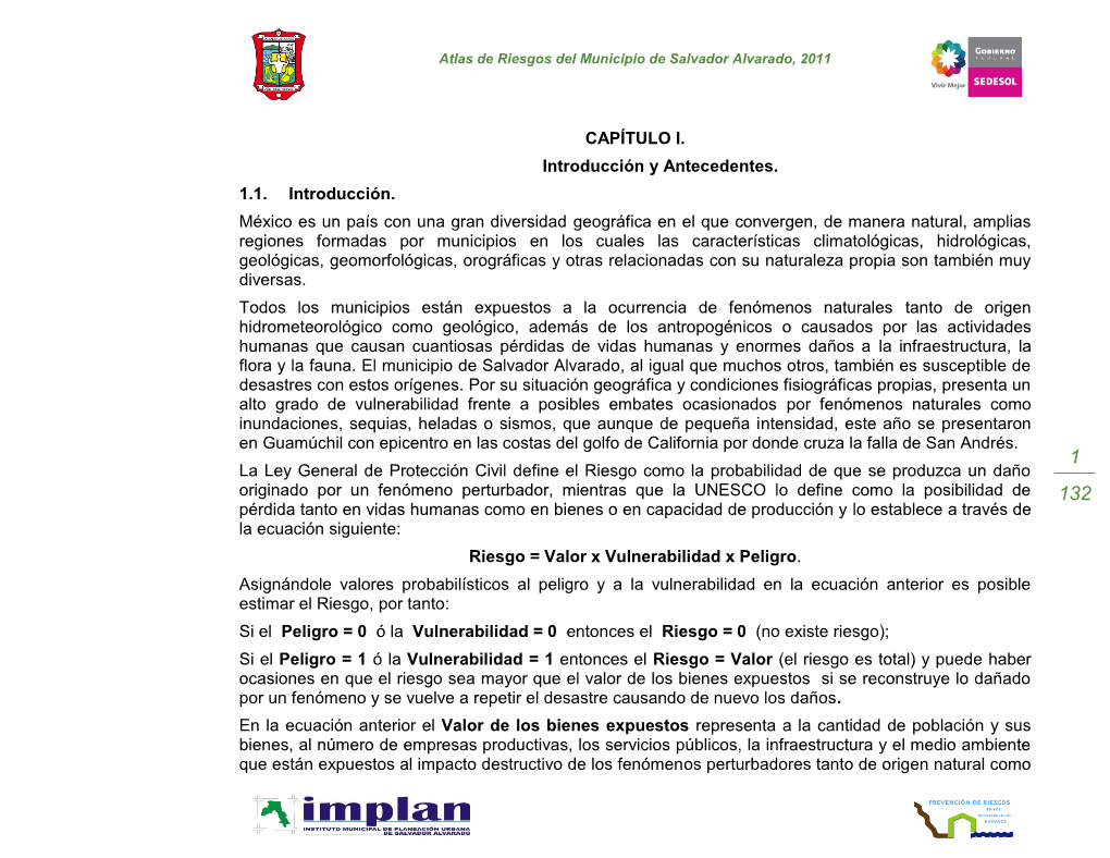 CAPÍTULO I. Introducción Y Antecedentes. 1.1. Introducción. México Es Un País Con Una Gran Diversidad Geográfica En El