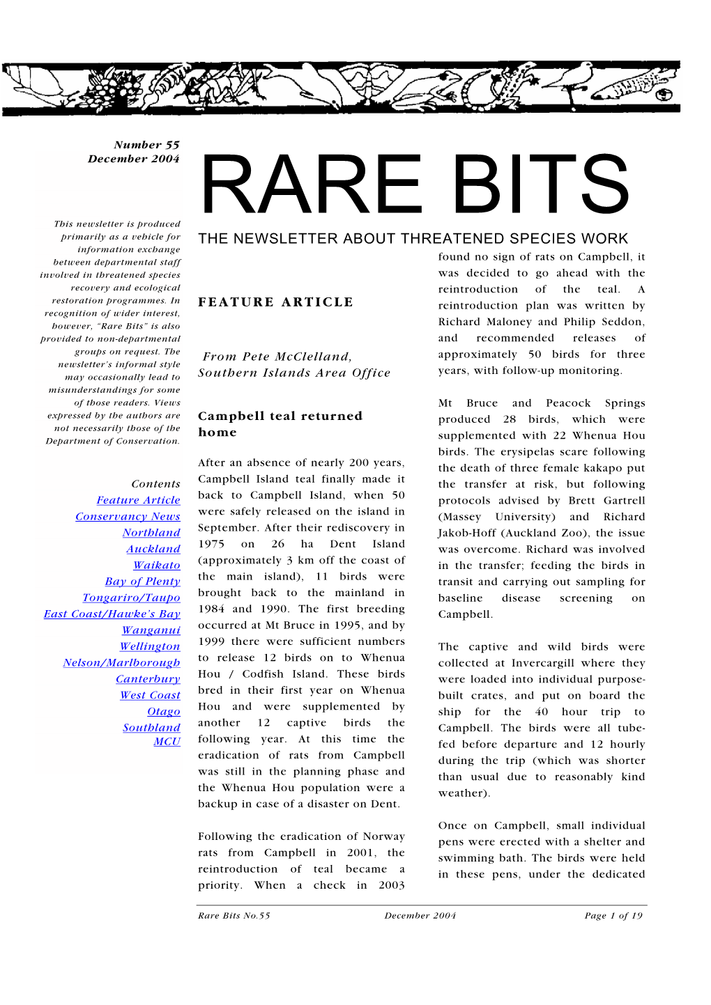 Rare Bits 55, December 2004