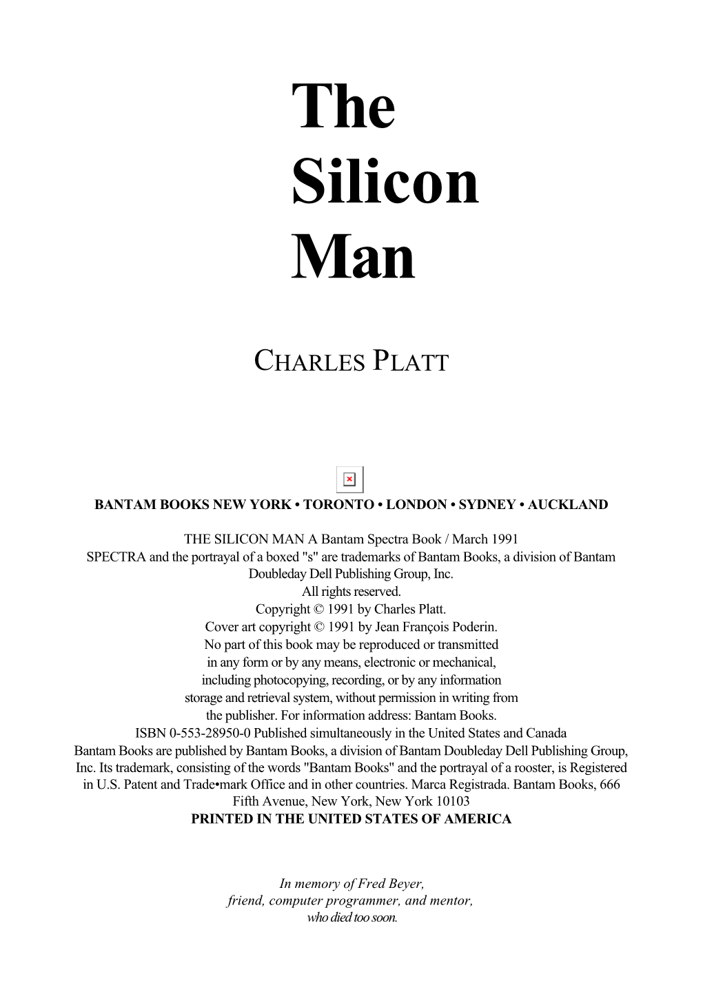 The Silicon Man