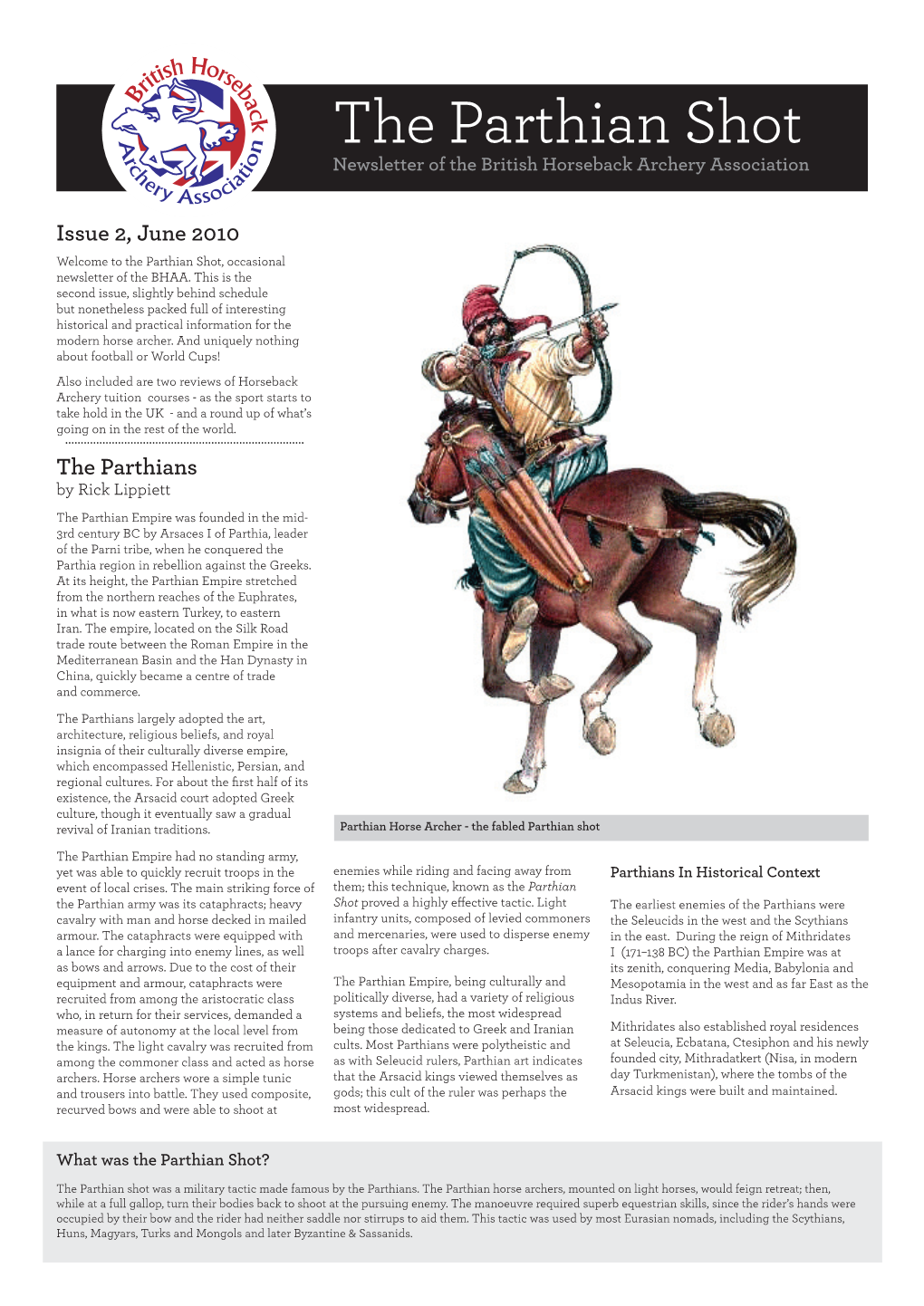 The Parthian Shot Newsletter of the British Horseback Archery Association