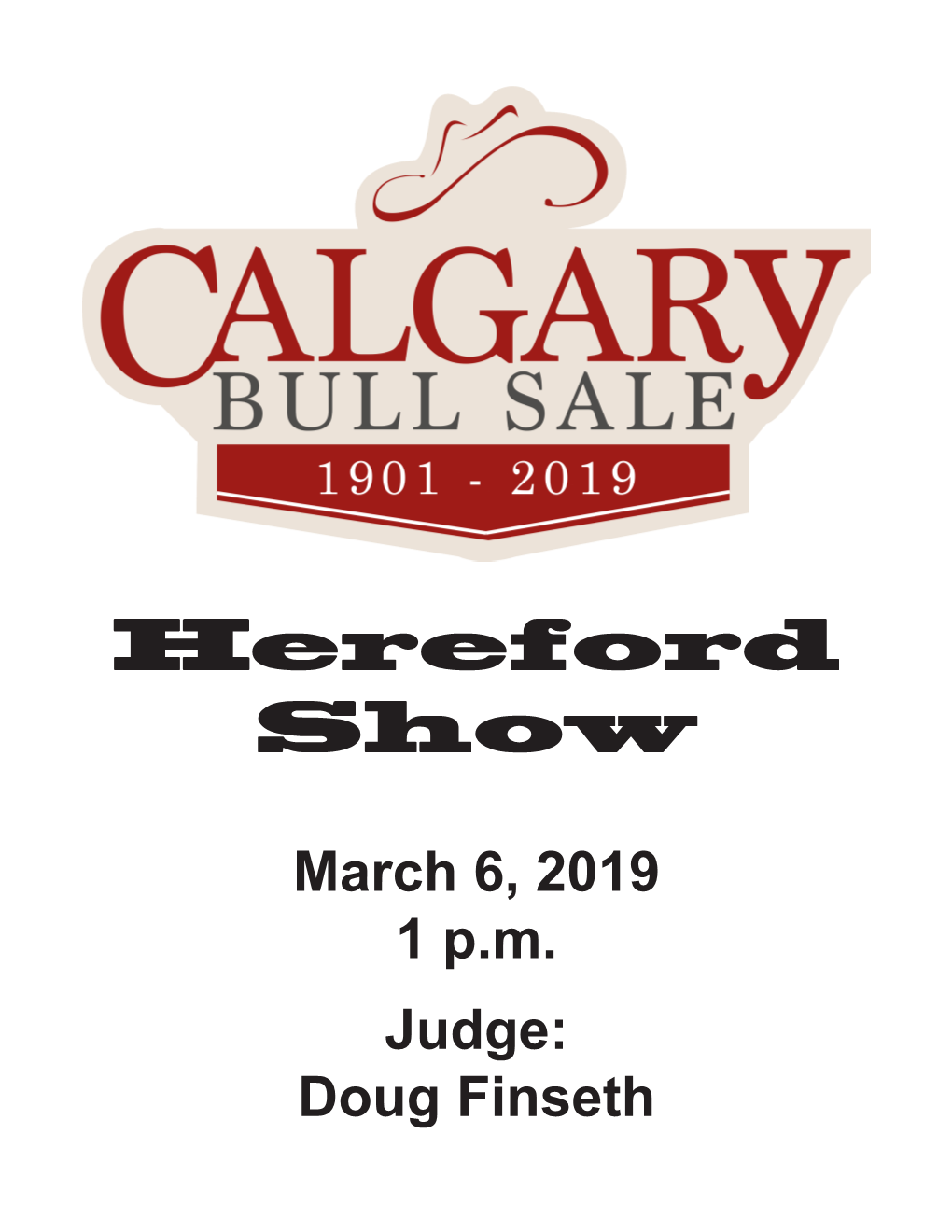 2019 Bull Show Results