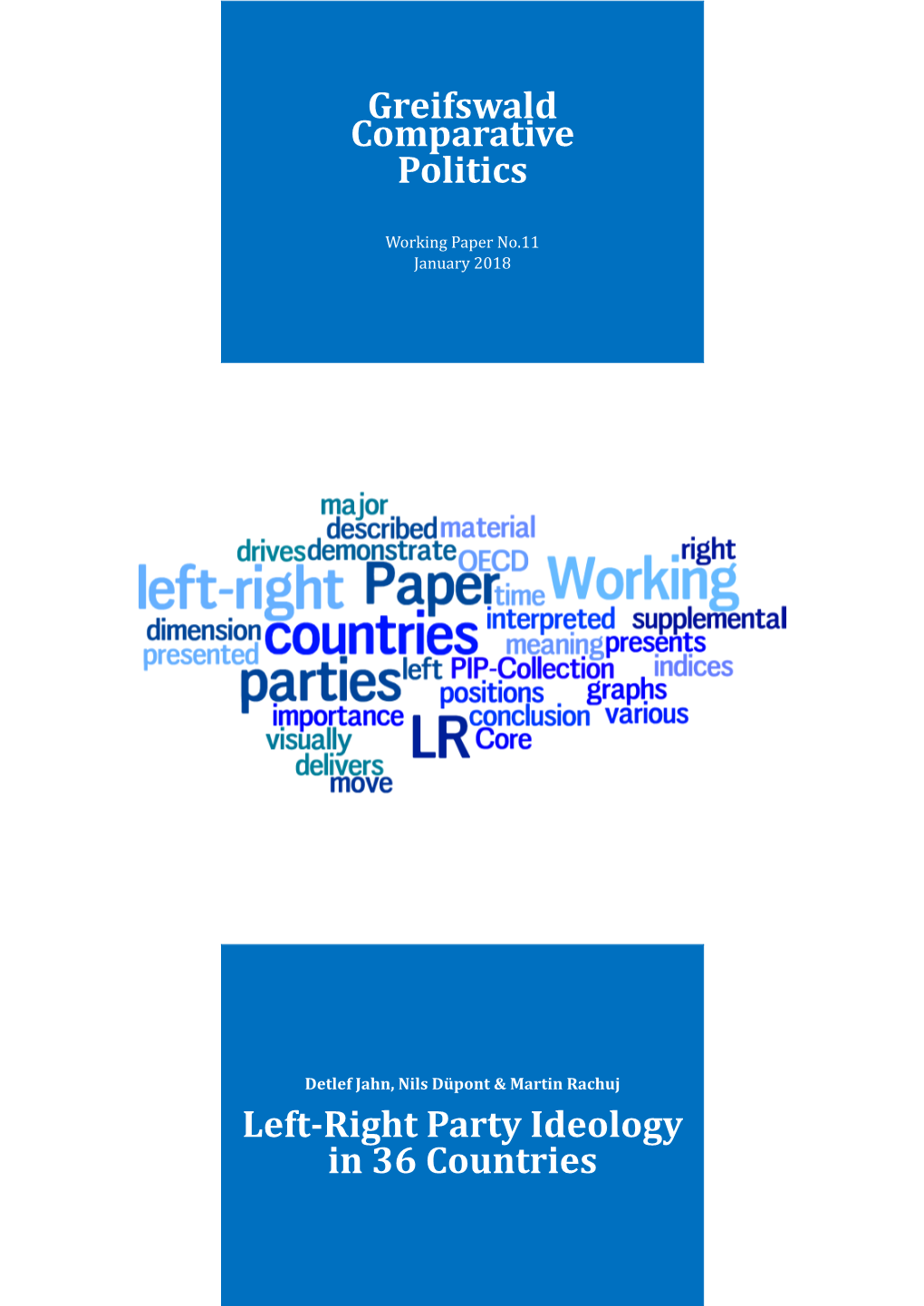 Greifswald Comparative Politics Left-Right Party Ideology in 36