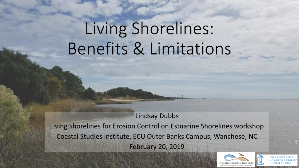 Living Shorelines: Benefits & Limitations