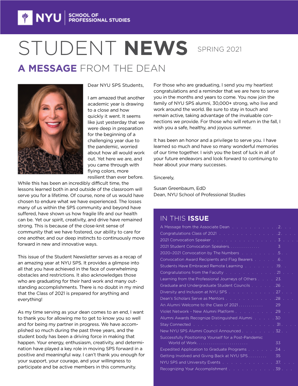 NYU SPS Student News